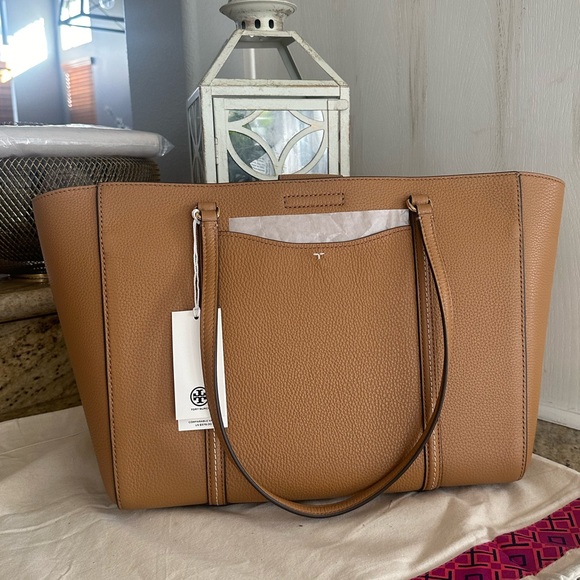 We Tory Burch Thea large leather tote tiramisu - Picture 5 of 11